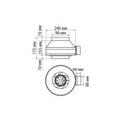 Вентилятор канальный центробежный ВК-100, TDM