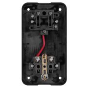 Блок комбинированный БКВР 2-х кл. выкл + розетка 2П+З с з/ш TDM