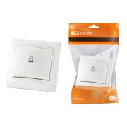 Кнопка звонковая 6А белая «Таймыр» TDM