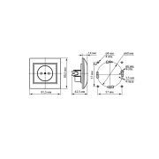 Розетка 2П 10А 250В белая «Таймыр» TDM