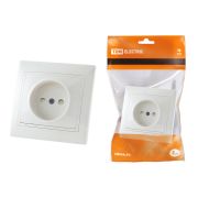 Розетка 2П с защ. шт. 10А 250В белая «Таймыр» TDM