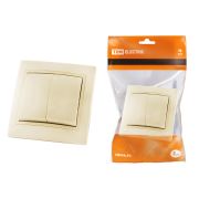 Выключатель 2 кл. 10А (основание керамика) сл. кость «Таймыр» TDM