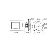 Выключатель 1 кл. с подсветкой 10А (основание керамика) сл. кость «Таймыр» TDM