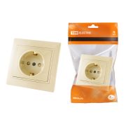 Розетка 2П+З с защ. шт. 16А 250В сл. кость «Таймыр» TDM