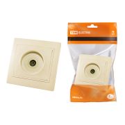 Розетка телевизионная простая (0-2400МГц, «мама») сл. кость «Таймыр» TDM