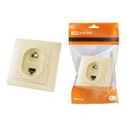 Розетка телефонная RJ11 + компьютерная RJ45 сл. кость «Таймыр» TDM