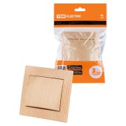 Выключатель 1 кл. 10А «ЭКО» (сосна) «Таймыр» TDM