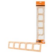 Рамка 5 постовая горизонтальная «ЭКО» (сосна) «Таймыр» TDM