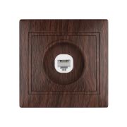 Розетка телефонная RJ11  «ЭКО» (бук) «Таймыр» TDM