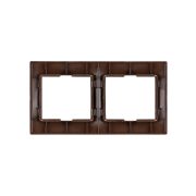 Рамка 2-х постовая горизонтальная «ЭКО» (бук) «Таймыр» TDM