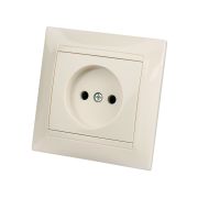 Розетка 2П 10А 250В сл. кость «Лама» TDM
