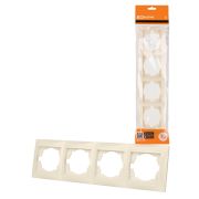 Рамка 4-х постовая горизонтальная сл. кость «Лама» TDM