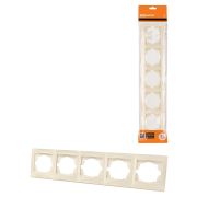 Рамка 5-ти постовая горизонтальная сл. кость «Лама» TDM