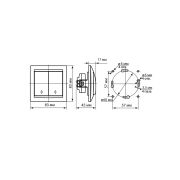 Выключатель на 2 направления 2 кл. 10А сосна «Лама» TDM