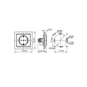 Розетка 2П+З 16А 250В с защ. шт. сосна «Лама» TDM