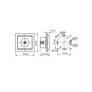 Розетка SAT (F-разъем) 0-2400МГц сосна «Лама» TDM