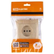 Розетка 2П 10А 250В сосна «Лама» TDM