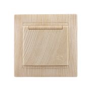 Розетка 2П+З 16А 250В IP44 с крышкой сосна «Лама» TDM