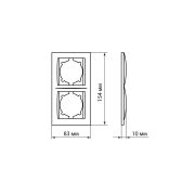 Рамка 2-х постовая вертикальная сосна «Лама» TDM