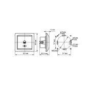 Розетка компьютерная RJ45 венге «Лама» TDM