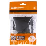 Кнопка звонковая 6А графит «Лама» TDM