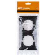 Рамка 2-х постовая вертикальная графит «Лама» TDM