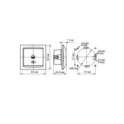 Розетка компьютерная RJ45 старинное серебро «Лама» TDM