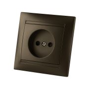 Розетка 2П 10А 250В с защ. шт. бронза «Лама» TDM