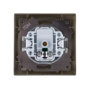 Розетка телевизионная простая (0-2400МГц, «мама») бронза «Лама» TDM