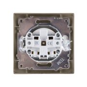 Розетка 2П 10А 250В бронза «Лама» TDM