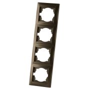 Рамка 4-х постовая вертикальная бронза «Лама» TDM