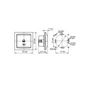 Розетка компьютерная RJ45  старинная бронза «Лама» TDM