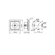Розетка SAT (F-разъем) 0-2400МГц старинная бронза «Лама» TDM