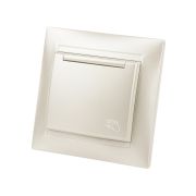 Розетка 2П+З 16А 250В  IP44 с крышкой перламутр «Лама» TDM