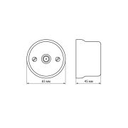 Розетка TV оконечная белая «Болонь» TDM