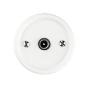 Розетка TV проходная белая «Болонь» TDM