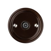 Розетка TV оконечная коричневая «Болонь» TDM