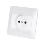 Розетка 2П 10А 250В белая «Ильмень» TDM