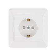 Розетка 2П+З с защ. шт. 16А 250В белая «Ильмень» TDM