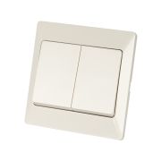 Выключатель 2 кл. 10А сл. кость «Ильмень» TDM