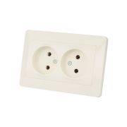 Розетка двойная 2П 10А 250В сл. кость «Ильмень» TDM