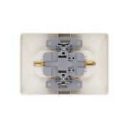 Розетка двойная 2П+З 16А 250В сл. кость «Ильмень» TDM