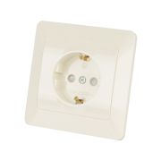 Розетка 2П+З с защ. шт. 16А 250В сл. кость «Ильмень» TDM
