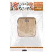 Выключатель 2-кл. открытой установки с подсветкой IP20 10А, сосна «Дача» Народная