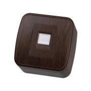 Розетка компьютерная (RJ-45) открытой установки IP20, венге «Дача» Народная