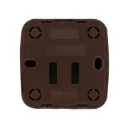 Розетка TФ (RJ-11) открытой установки IP20, венге «Дача» Народная