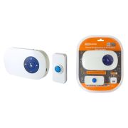 Звонок беспроводной на батарейках ЗББ-11/6-МP3 (загрузка MP3, кнопка IP44, 3х1,5В АА, 300 метров) TDM