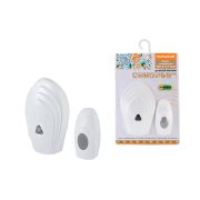 Звонок беспроводной на батарейках «народный» ЗББ-Н-11/7-32М (32 мелодии, кнопка IP30, 2х1,5В АА, открытый код)