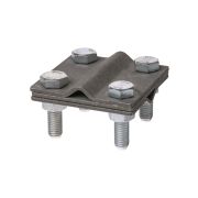 Зажим крестовой ЗКСГО25, горячеоцинкованный, стержень - провод 25-95 мм²/полоса 3х25 мм TDM