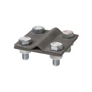 Зажим соединительный 4-х болтовой полоса-прут, полоса 30х4 - прут Ø6-10 мм, термодиффузия (упак. 1 шт.) TDM